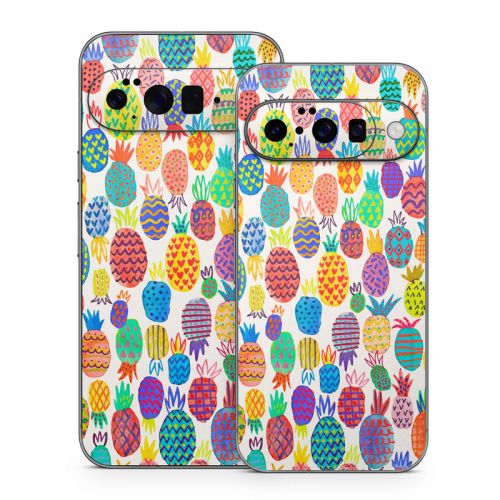 Colorful Pineapples Google Pixel 10 Series Skin