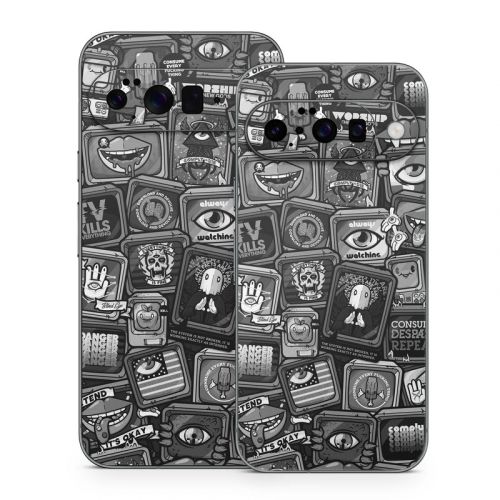Distraction Tactic B&W Google Pixel 10 Series Skin