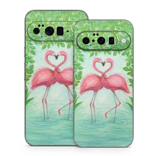 Flamingo Love Google Pixel 10 Series Skin