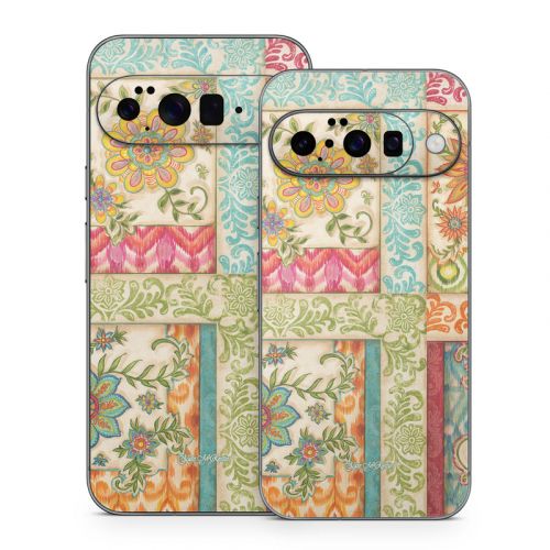 Ikat Floral Google Pixel 10 Series Skin