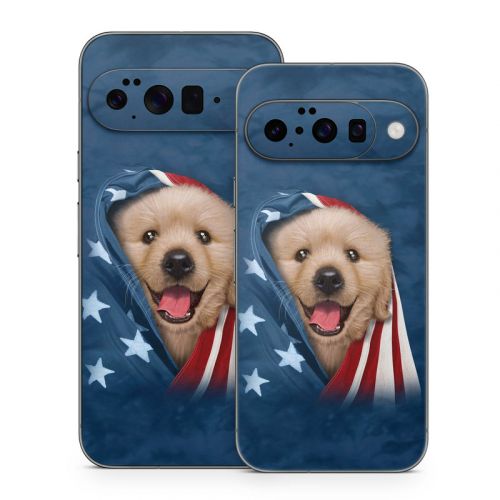 Patriotic Retriever Google Pixel 10 Series Skin