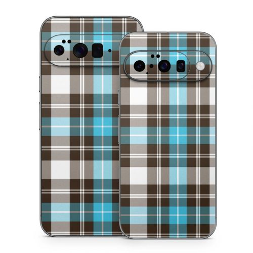 Turquoise Plaid Google Pixel 10 Series Skin
