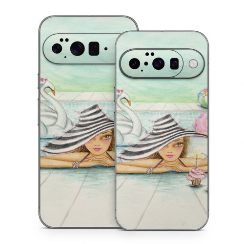 Delphine at the Pool Party Google Pixel 10 Series Skin