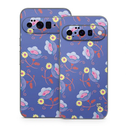 Purple Flowers Google Pixel 10 Series Skin