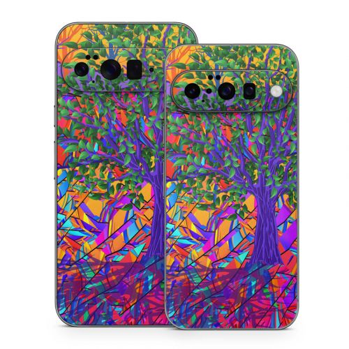 Stained Glass Tree Google Pixel 10 Series Skin