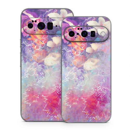 Sketch Flowers Lily Google Pixel 10 Series Skin