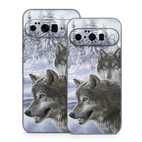 Snow Wolves Google Pixel 10 Series Skin