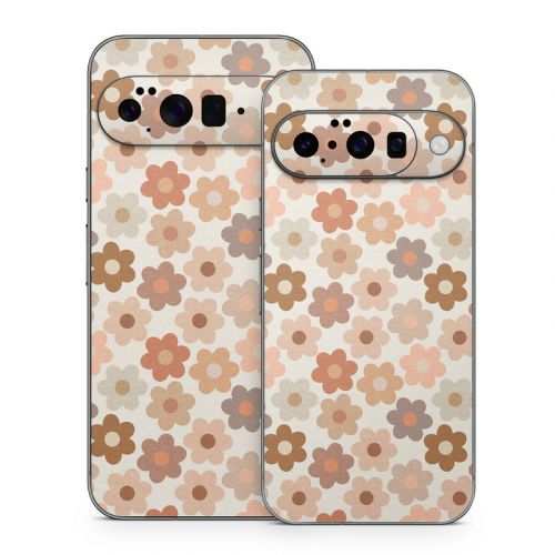 Terracotta Daisies Google Pixel 10 Series Skin