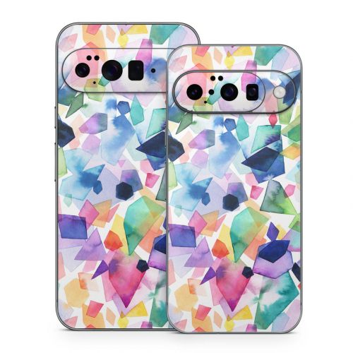Watercolor Crystals and Gems Google Pixel 10 Series Skin