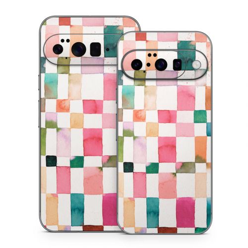 Watercolor Squares Google Pixel 10 Series Skin