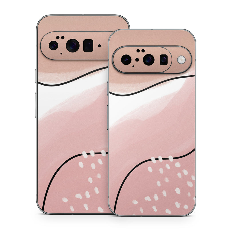 Google Pixel 10 Series Skin design of Skin, Pink, Nose, Peach, Shoulder, Lip, Neck, Line, Joint, Ear, Footwear, Material Property, Clip Art, Graphics, Illustration, with white, pink, brown, black colors