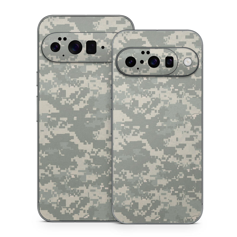 Google Pixel 10 Series Skin design of Military camouflage, Green, Pattern, Uniform, Camouflage, Design, Wallpaper, with gray, green colors