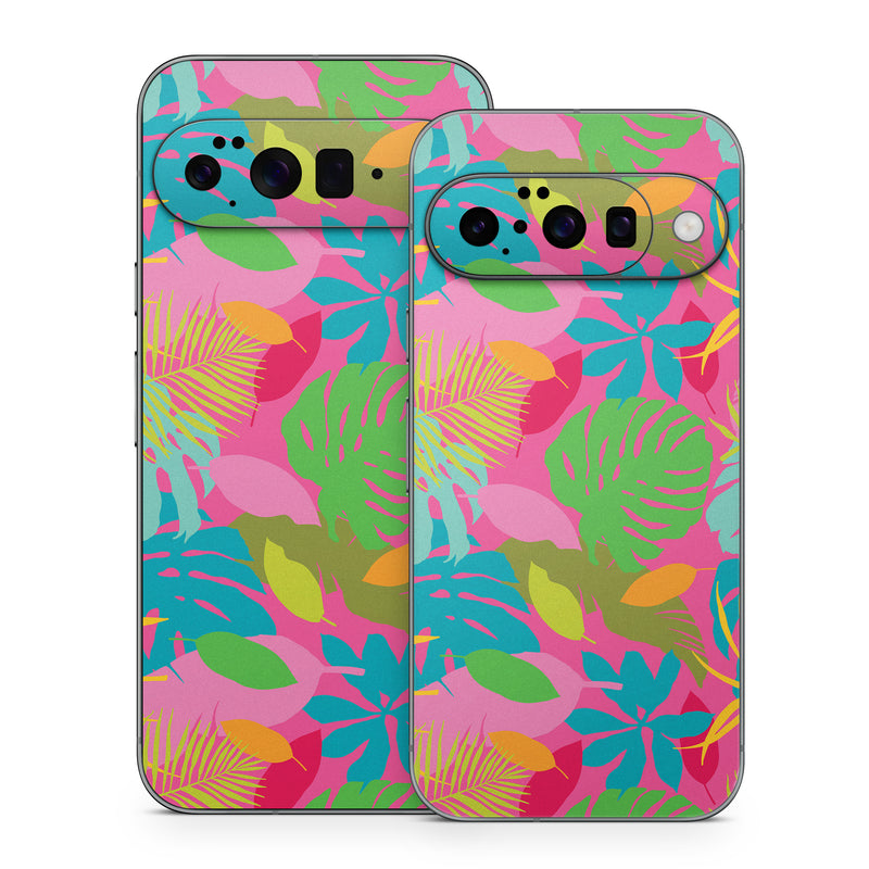 Google Pixel 10 Series Skin design of Organism, Pink, Rectangle, Magenta, Aqua, Art, Symmetry, Pattern, Painting, Electric blue, with pink, green, blue, yellow, orange, red colors