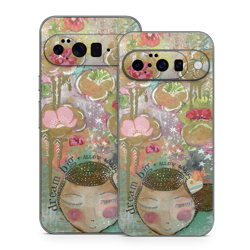 Google Pixel 10 Series Skin design of Painting, Pink, Illustration, Art, Child art, Watercolor paint, Drawing, Visual arts, Still life, with brown, pink, red, green, white, black, orange, gray colors