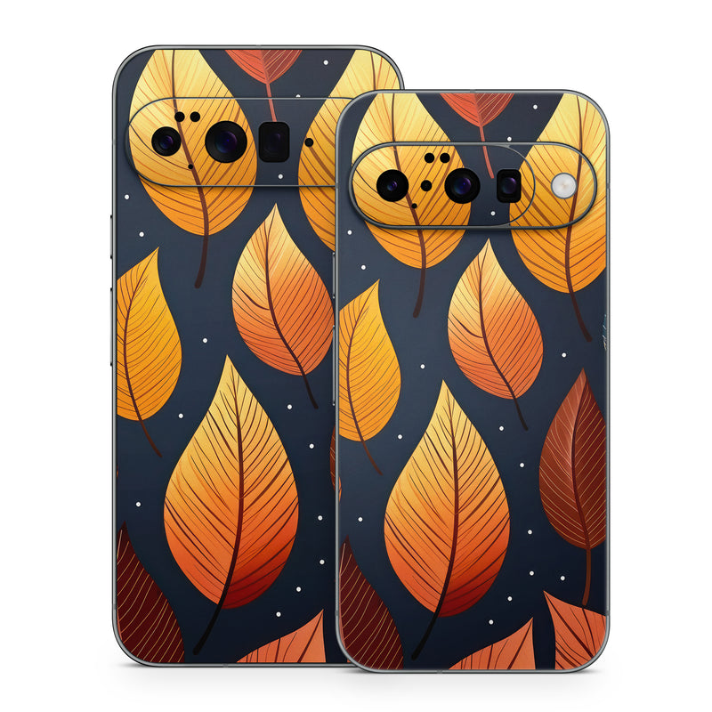 Google Pixel 10 Series Skin design of Amber, Orange, Lighting, Sunlight, Font, Art, Material property, Symmetry, Wood, Circle, with yellow, orange, black, white, red colors