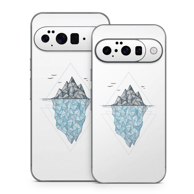 Google Pixel 10 Series Skin design of Line, Illustration, Design, Symmetry, Pattern, Triangle, Art, with white, black, gray, blue colors