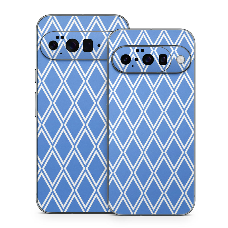 Google Pixel 10 Series Skin design of Azure, Font, Aqua, Material property, Symmetry, Parallel, Rectangle, Electric blue, Circle, Pattern, with blue, white colors