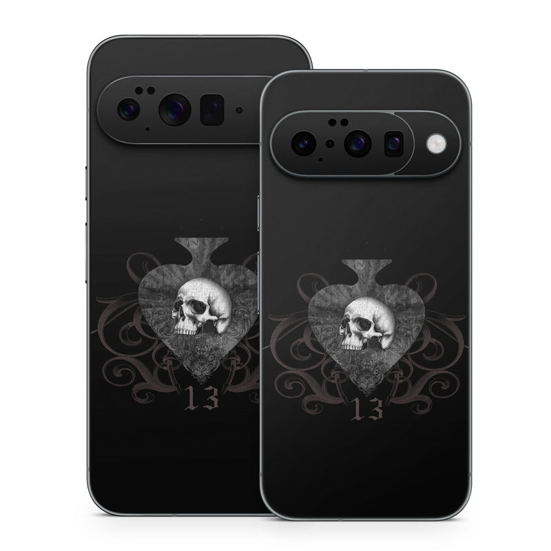 Google Pixel 10 Series Skin design of Bone, Jaw, Grey, Art, Skull, Font, Darkness, Monochrome photography, Illustration, Monochrome, with black, white, brown colors