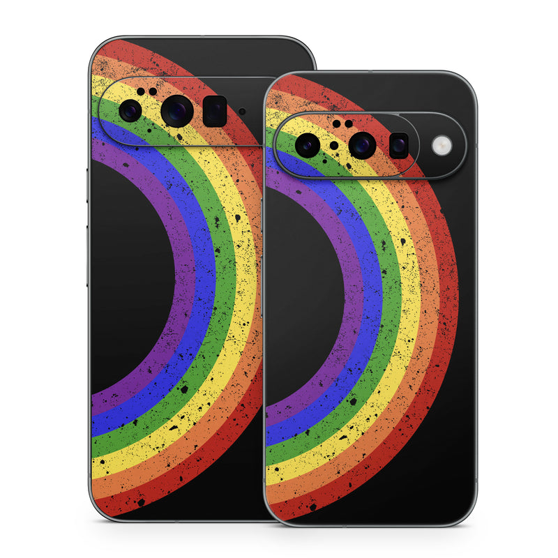 Google Pixel 10 Series Skin design of Colorfulness, Circle, Graphics, Art, with black, blue, purple, green, yellow, orange, red colors