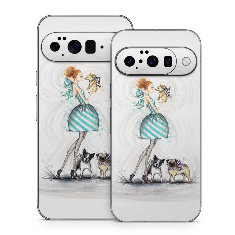 Google Pixel 10 Series Skin design of Illustration, Cartoon, Drawing, Art, Costume design, Fictional character, Fashion illustration, Sketch, with gray, black, white, blue, gray, yellow, brown colors