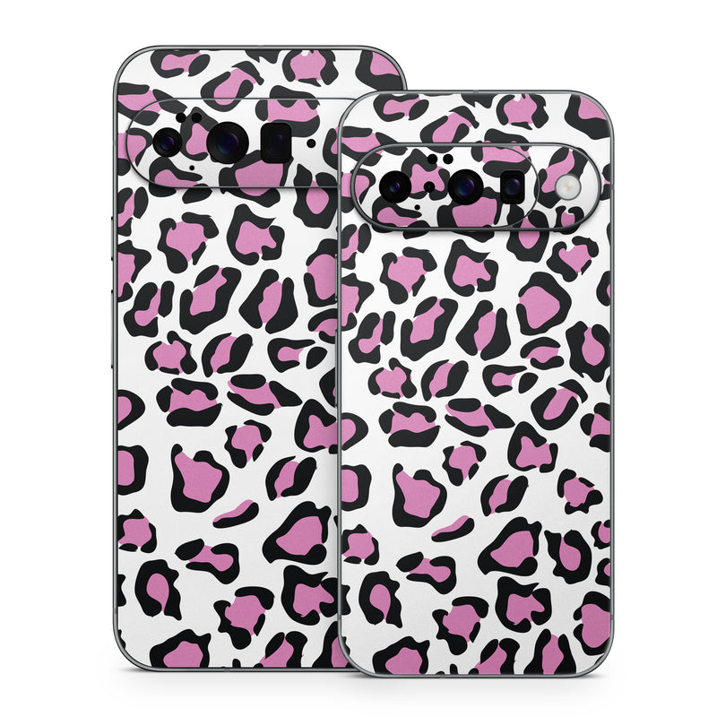Google Pixel 10 Series Skin design of Pink, Pattern, Design, Textile, Magenta, with white, black, gray, purple, red colors