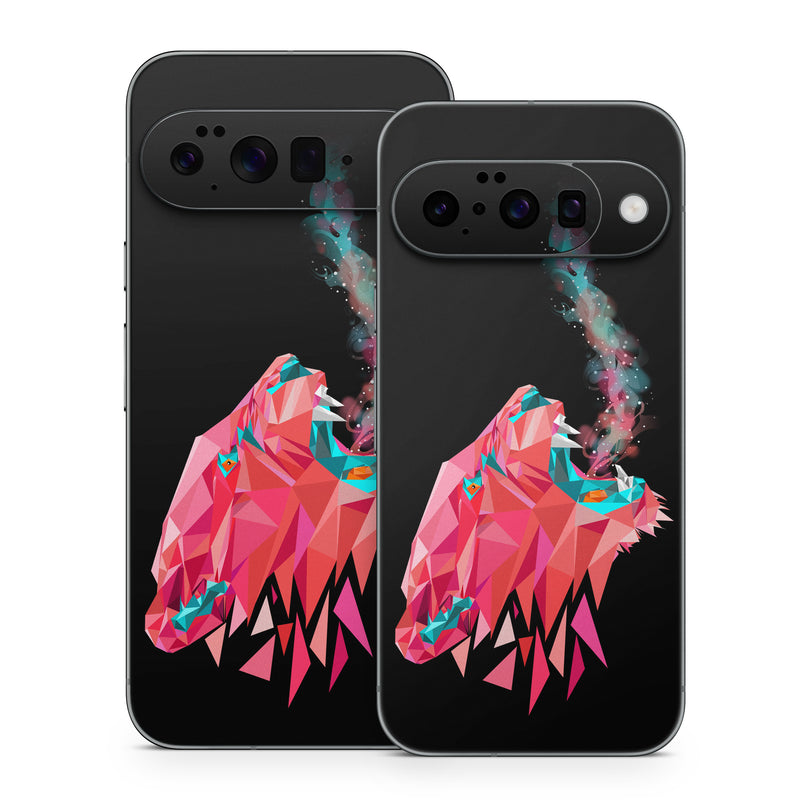 Google Pixel 10 Series Skin design of Pink, Graphic design, Illustration, Design, Organism, Graphics, Font, Art, Animation, Pattern, with black, red, pink, gray colors