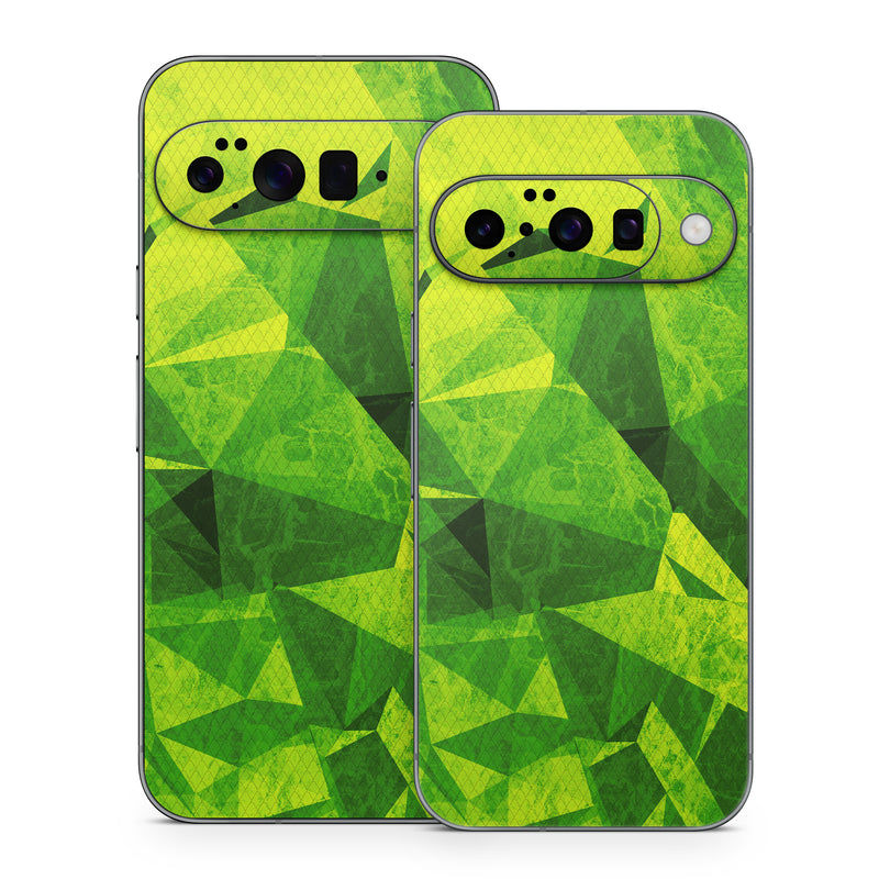 Google Pixel 10 Series Skin design of Green, Pattern, Leaf, Design, Illustration, with green colors