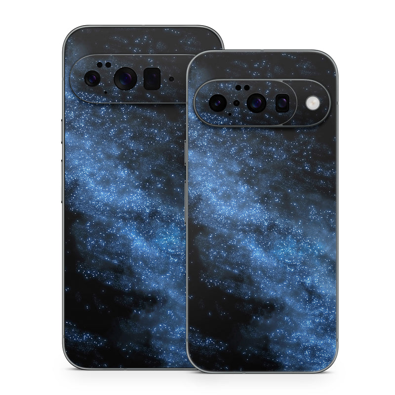 Google Pixel 10 Series Skin design of Sky, Atmosphere, Black, Blue, Outer space, Atmospheric phenomenon, Astronomical object, Darkness, Universe, Space, with black, blue colors