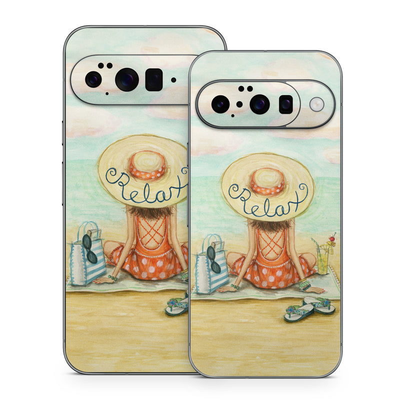 Google Pixel 10 Series Skin design of Illustration, Cartoon, Watercolor paint, Art, Drawing, Child art, Sketch, Paint, Still life, with white, yellow, blue, red, black, yellow colors