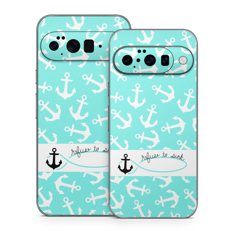 Google Pixel 10 Series Skin design of Text, Turquoise, Aqua, Font, Teal, Pattern, Line, Design, Illustration, with gray, white, blue, green colors