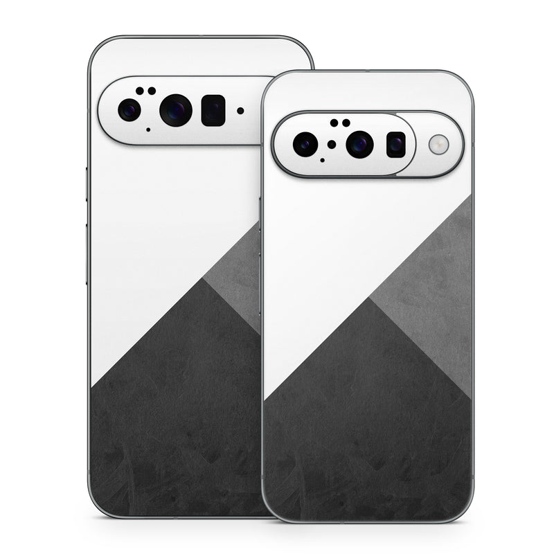 Google Pixel 10 Series Skin design of Black, White, Black-and-white, Line, Grey, Architecture, Monochrome, Triangle, Monochrome photography, Pattern, with white, black, gray colors