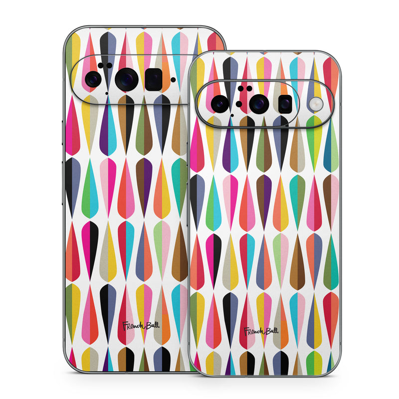 Google Pixel 10 Series Skin design of Colorfulness, Font, Pink, Magenta, Material property, Art, Symmetry, Circle, Pattern, Tints and shades, with white, blue, pink, purple, orange, red, yellow, green, purple colors