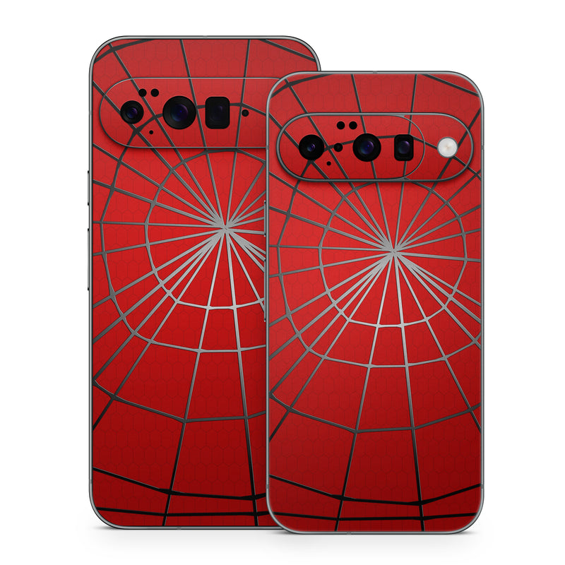 Google Pixel 10 Series Skin design of Red, Symmetry, Circle, Pattern, Line, with red, black, gray colors