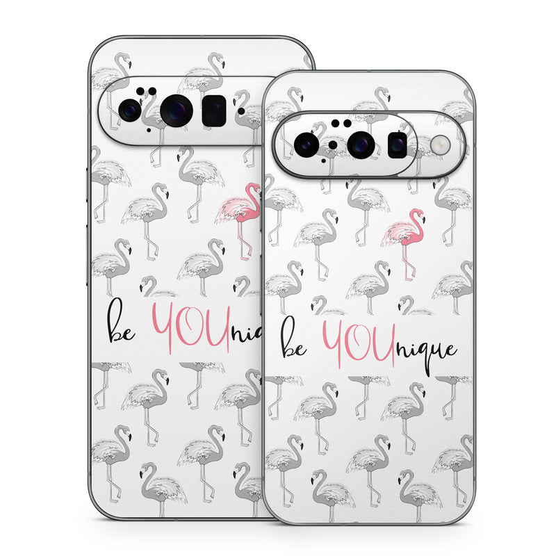 Google Pixel 10 Series Skin design of White, Organism, Mushroom, Line, Font, Bird, Art, Illustration, Pattern, Line art, with white, black, pink, gray colors
