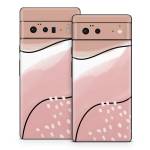 Abstract Pink and Brown Google Pixel 6 Series Skin