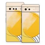 Abstract Yellow Google Pixel 6 Series Skin