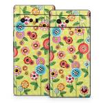 Button Flowers Google Pixel 6 Series Skin