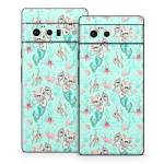 Merkittens with Pearls Aqua Google Pixel 6 Series Skin