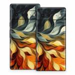 Orange and Charcoal Google Pixel 6 Series Skin