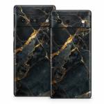 Repaired Black Marble Google Pixel 6 Series Skin