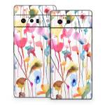 Watercolor Wild Flowers Google Pixel 6 Series Skin