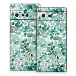 Watercolor Eucalyptus Leaves Google Pixel 6 Series Skin