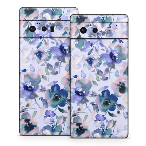 Aquatic Artistic Flowers Google Pixel 6 Series Skin