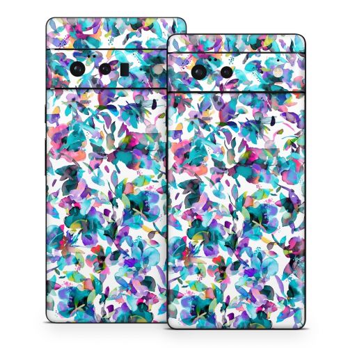 Aquatic Flowers Google Pixel 6 Series Skin