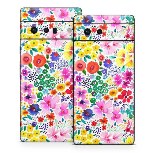 Artful Little Flowers Google Pixel 6 Series Skin