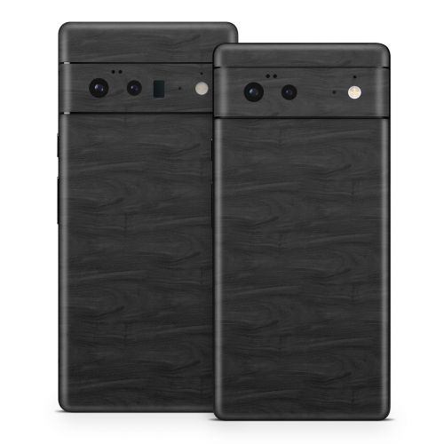 Black Woodgrain Google Pixel 6 Series Skin