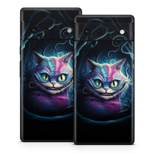 Blue Cheshire Cat Google Pixel 6 Series Skin