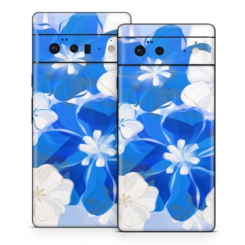 Blue Flowers Google Pixel 6 Series Skin