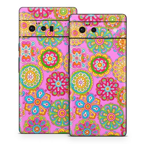 Bright Flowers Google Pixel 6 Series Skin