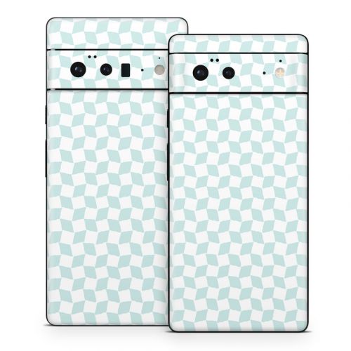 Checker Light Blue Google Pixel 6 Series Skin